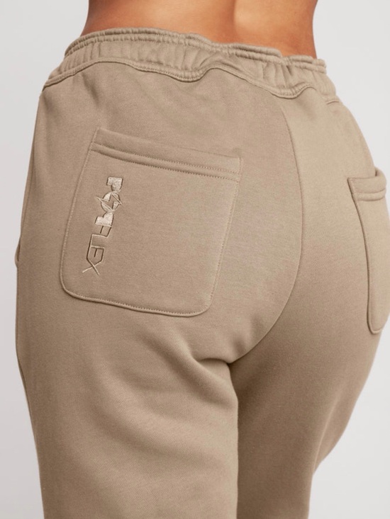 POPFLEX Pants - POPFLEX Taupe High-Waist Jogger Pantsuit Pants